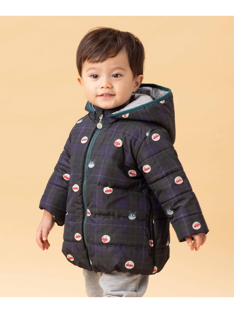 【楽天市場】ANPANMAN KIDS COLLECTION APKC/(K)アンパンマンばいきんまん顔柄チェックアウター アンパンマンキッズ