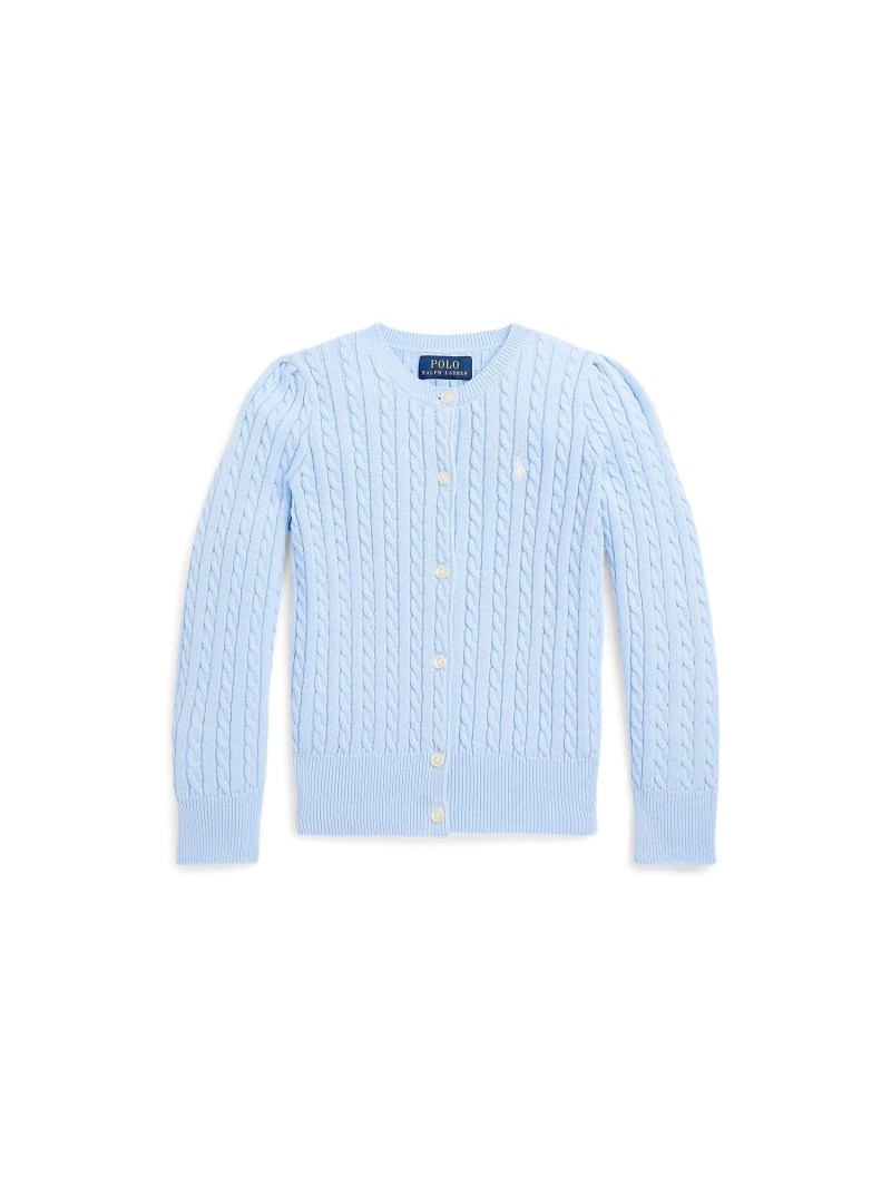 POLO RALPH LAUREN (ガールズ 2才~6才)ミニ 有線テレビ 綿織物 ジレー ラルフローレン トップス ジレー 青み【貨物輸送無料】