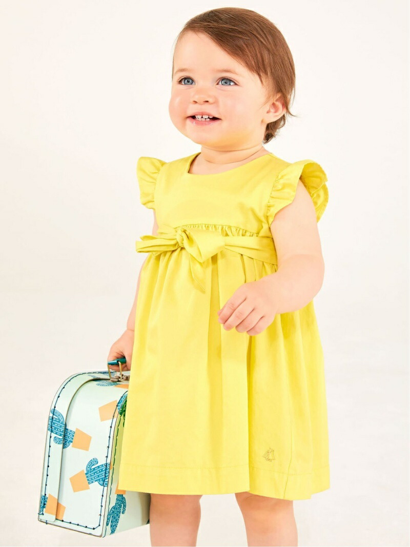 楽天市場 Sale 50 Off Petit Bateau K サテンワンピース プチバトー ワンピース キッズワンピース イエロー Rba E 送料無料 Rakuten Fashion Kids