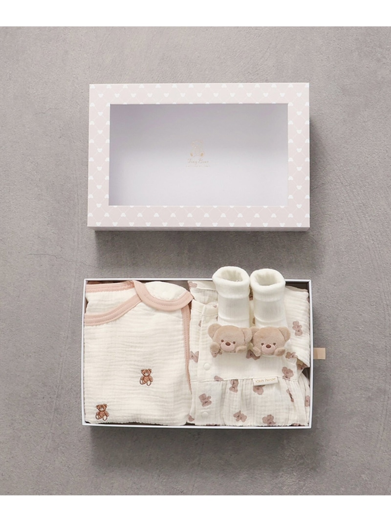 apres les cours 【Baby Gift Box】tiny bearセット1 エフオーオンラインストア マタニティウェア・ベビー用品 その他のベビーグッズ【送料無料】