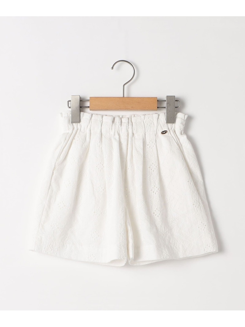 SHIPS KIDS SHIPS KIDS:80~90cm / レース エンブロイダリー ショート パンツ シップス パンツ その他のパンツ ホワイト【送料無料】