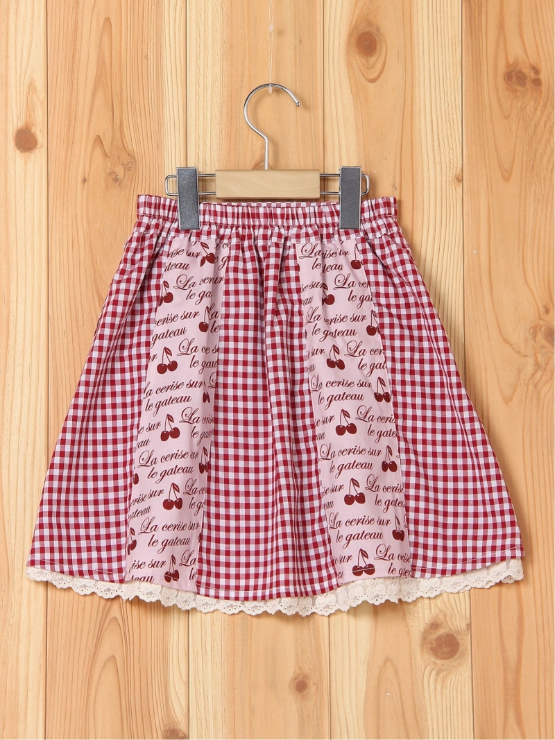 【楽天市場】【SALE／87OFF】axes femme kids axes femme kids/(K)さくらんぼ×ギンガム柄SK