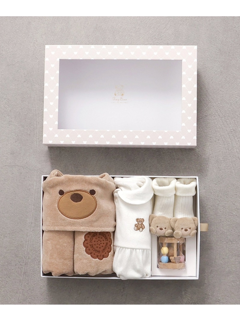 apres les cours 【Baby Gift Box】tiny bear仕掛ける2 エフオーオンラインストア マタニティウェア・ベビー設備 余分の物のもの言う花グッズ【貨物輸送無料】