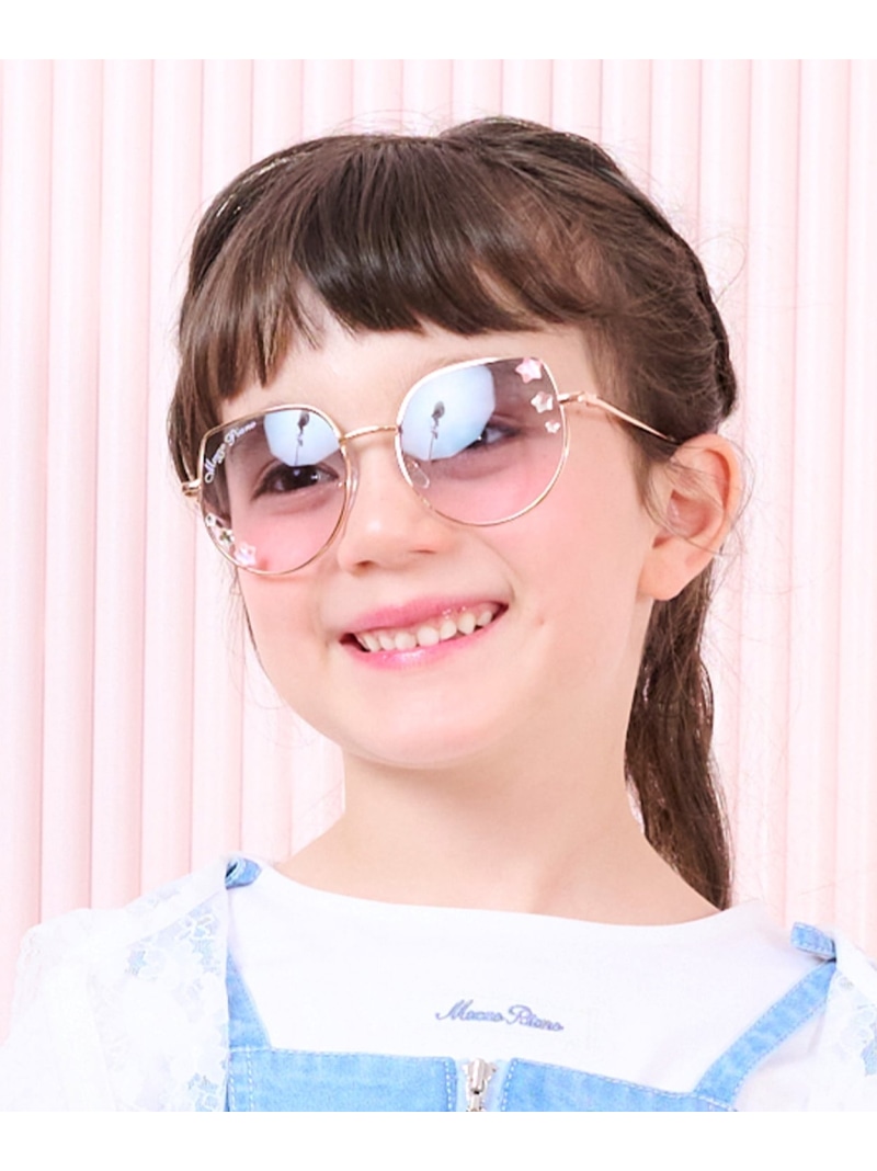 mezzo piano 星パーツ付 ファッション用グラス ナルミヤオンライン ファッション雑貨 サングラス グリーン ブルー【送料無料】 4,382円