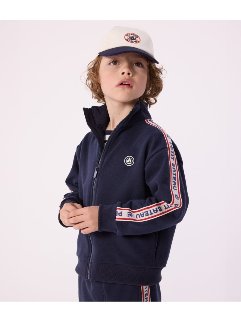 PETIT BATEAU ジップアップスウェット プチバトー トップス スウェット・トレーナー 米国海軍【貨物輸送無料】