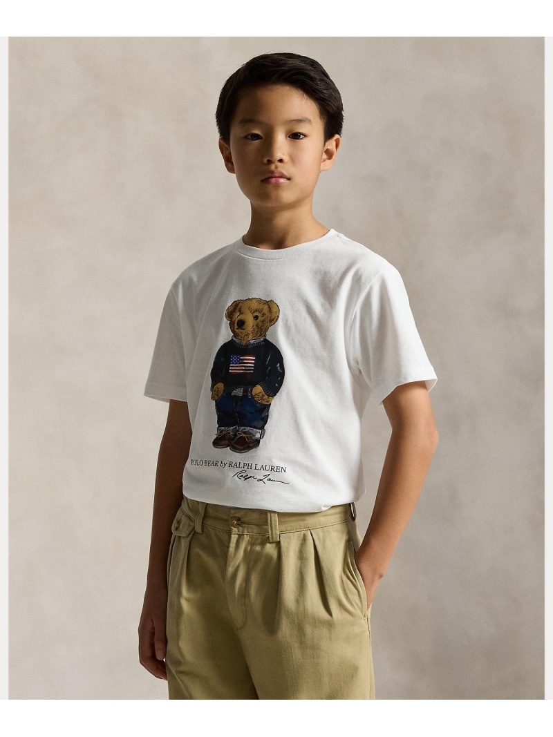 POLO RALPH LAUREN (ボーイズ 8才~20才)Polo ベア 綿織物 プルオーバー プルオーバー ラルフローレン トップス カットソー・プルオーバー 白いこと【貨物輸送無料】