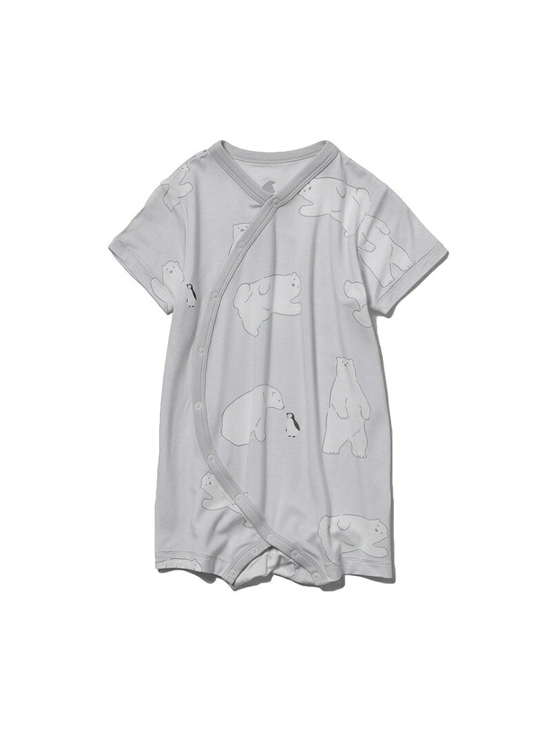 Gelato Pique Baby Cool Fair シロクマモチーフ Baby ロンパース ジェラートピケ ワンピース キッズワンピース グレー 先行予約 送料無料 Ael Global