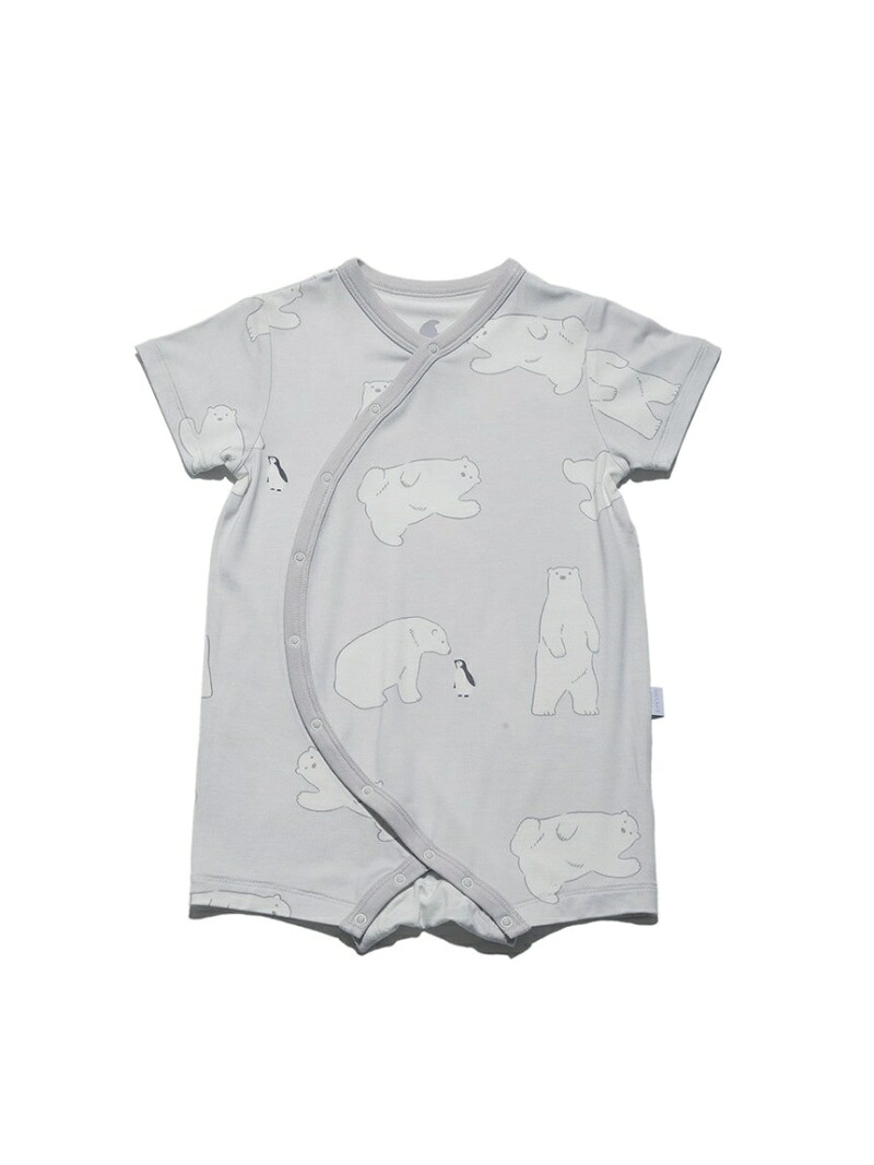 Gelato Pique Baby Cool Fair シロクマモチーフ Baby ロンパース ジェラートピケ ワンピース キッズワンピース グレー 先行予約 送料無料 Ael Global