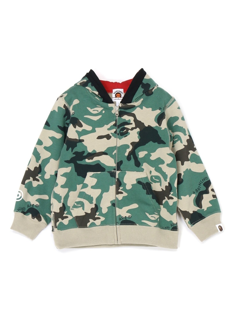 2022新作 A BATHING APE WOODLAND CAMO SHARK ZIP HOODIE K ア