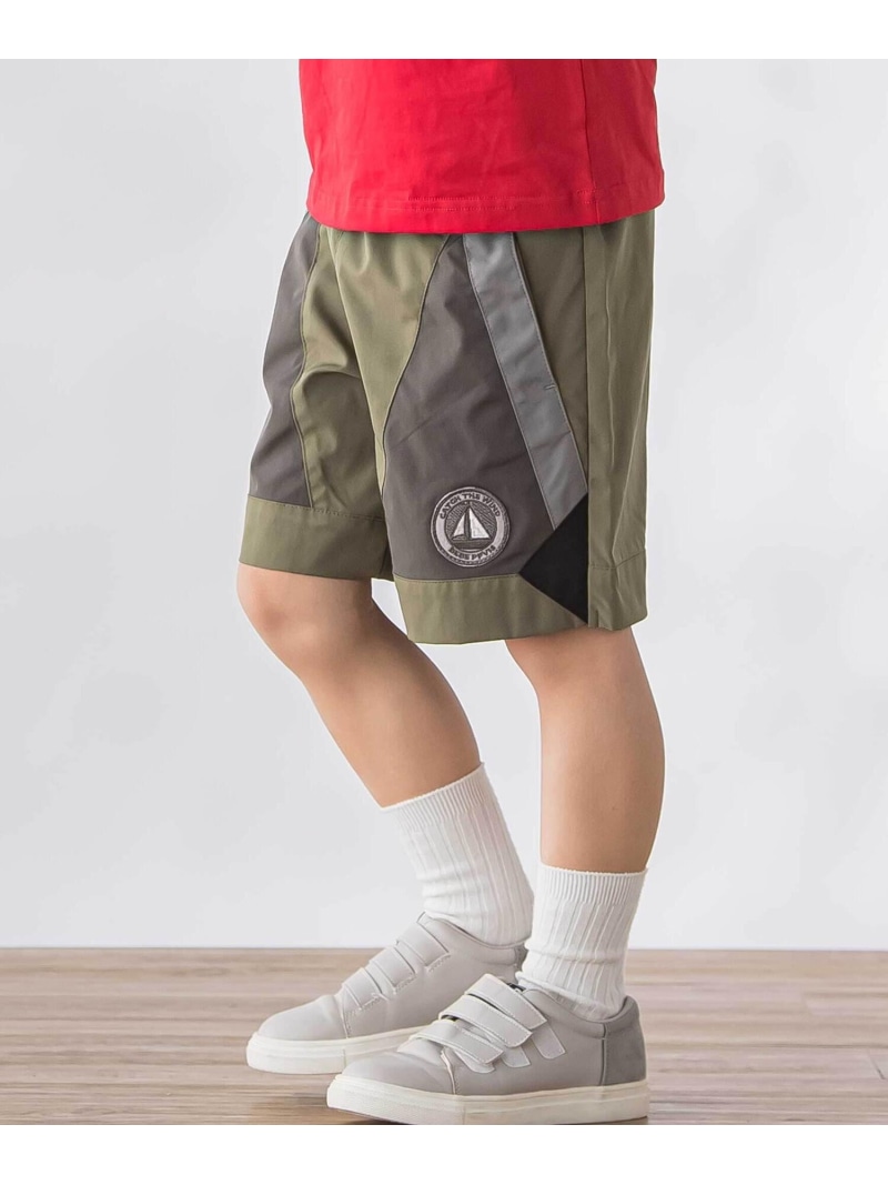 BeBe Petits Pois Vert 4色切替ショートパンツ(95~150cm) ベベ オンライン ストア パンツ その他のパンツ ブルー グリーン【送料無料】