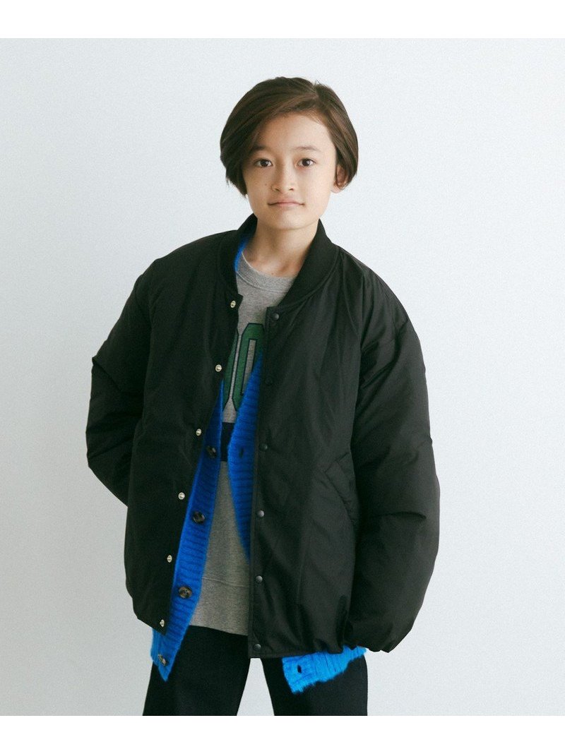 UNITED ARROWS 140cm-160cm EX OVERALL TJ UNIVERSAL UO green label relaxing  アウター カーキ グリーンレーベルリラクシング ジャケット ジャンパー パファージャケット ブラック ブルゾン ユナイテッドアローズ 経典ブランド  green