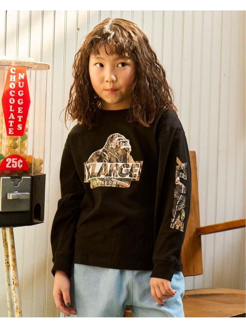 XLARGE KIDS ツリーカモOG 長袖Tシャツ ナルミヤオンライン トップス カットソー・Tシャツ ホワイト【送料無料】