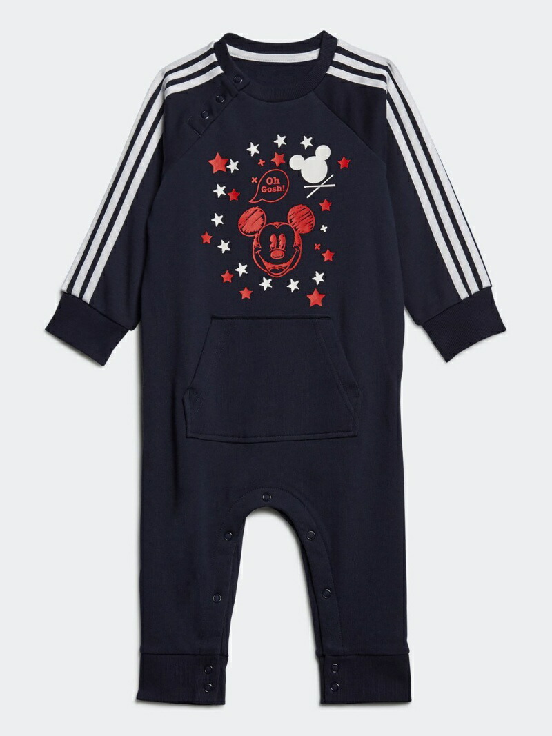楽天市場 Sale 50 Off Adidas Sports Performance ミッキーマウス ロンパース Mickey Mouse Onesie アディダス キッズ 子供用 アディダス マタニティー ベビー ロンパース カバーオール グレー ネイビー Rba E Rakuten Fashion Kids
