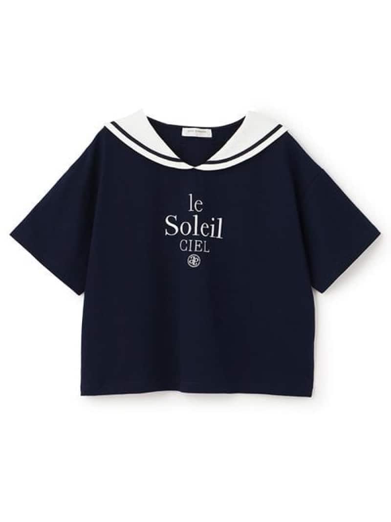 pom ponette junior セーラーTシャツ ナルミヤオンライン トップス カットソー・Tシャツ ホワイト ネイビー【送料無料】