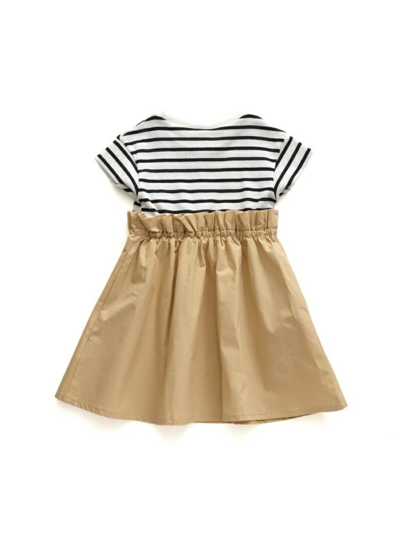 楽天市場 Apres Les Cours 3柄ドッキングワンピース エフオーオンラインストア ワンピース シャツワンピース ネイビー ホワイト Rakuten Fashion Kids