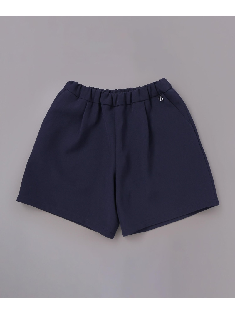 BeBe ダブルクロスタックショートパンツ(110~130cm) ベベ オンライン ストア パンツ その他のパンツ ブラック ネイビー【送料無料】
