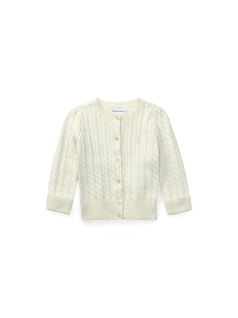 POLO RALPH LAUREN (もの言う花)有線テレビ編み物 綿織物 ジレー ラルフローレン トップス ジレー 赤銅色【貨物輸送無料】
