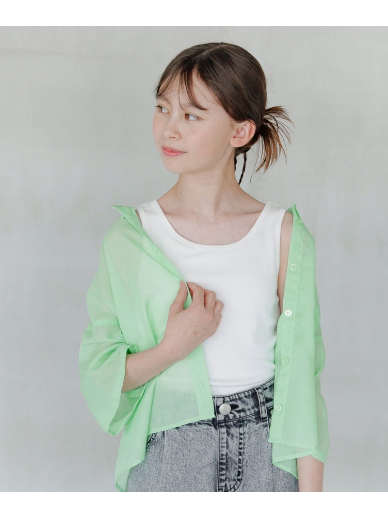 【SALE／50%OFF】GLOBAL WORK コットンキャンディ*DRYカップ付きタンク/キッズ/321461 グローバルワーク トップス ノースリーブ・タンクトップ パープル ホワイト ブラック【RBA_E】画像