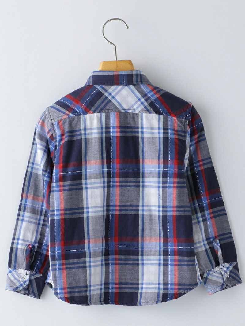 Ships Kids チェック シャツ リバーシブル 100 130cm Kids ダブルガーゼ