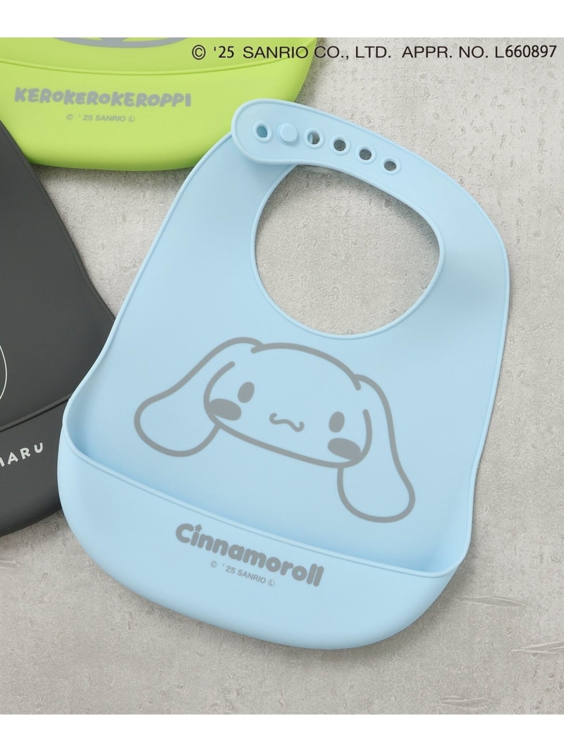 [SALE/ 50% OFF] BREEZE SANRIO CHARACTERS/SILICONE BIB FO ONLINE STORE MATERNITY WEAR/BABY SUPPLIES STYE BIB BLACK BLUE GREEN [RBA_E]