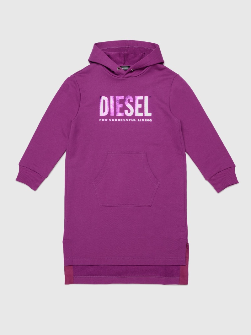 Diesel Dilset ディーゼル 衣装 セーターワンピース パープル 黒ん坊 貨物輸送無料 Marchesoni Com Br