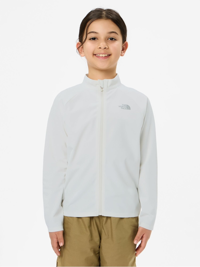 THE NORTH FACE 【堅苦しさ】ロングスリーブサンシェードフルジップジャケット(キッズ) ザ・ノース・フェイス 海水着・スイムグッズ 混雑時かばい立て 白いこと 青碧【貨物輸送無料】