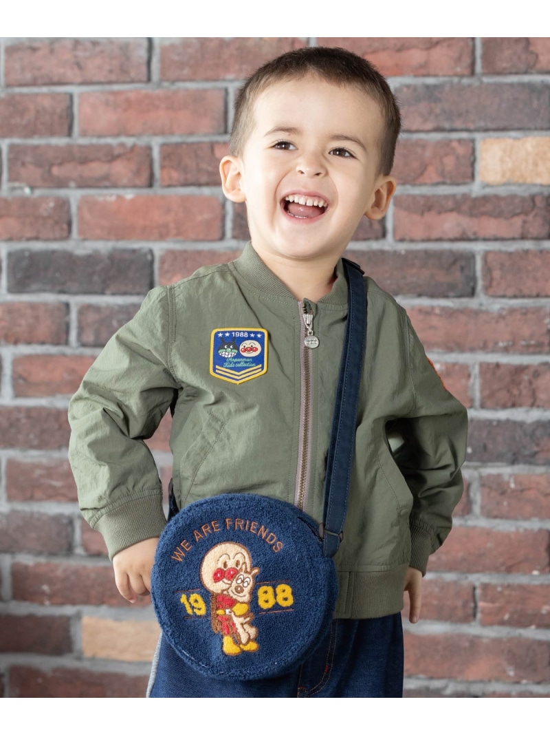 ANPANMAN KIDS COLLECTION (K)HUGさがら刺繍ポシェット アンパンマンキッズコレクション バッグ ショルダーバッグ ネイビー【送料無料】