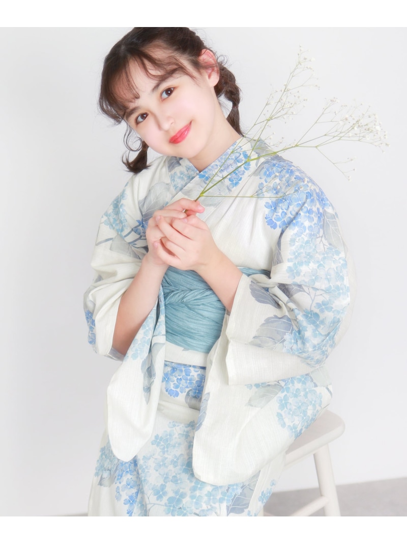 KYOETSU 簡単着付け 浴衣 女の子 子供 セット( 浴衣 + 帯 + 下駄 + 腰紐2本 )レトロE キョウエツ 着物・浴衣・和装小物 浴衣 ピンク【送料無料】