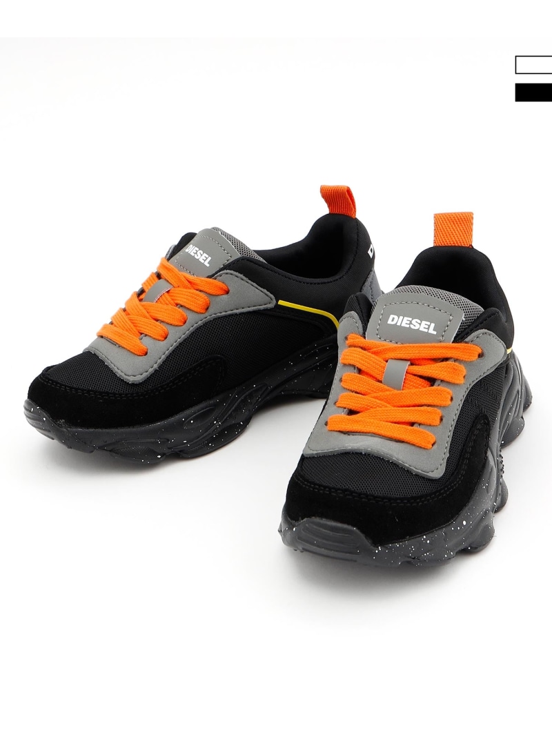 【SALE／45%OFF】DIESEL (K)DIESEL/BY0505-P3459 Kids & Junior ダッドスニーカー シフォン シューズ・靴 スニーカー ホワイト ブラック【RBA_E】【送料無料】