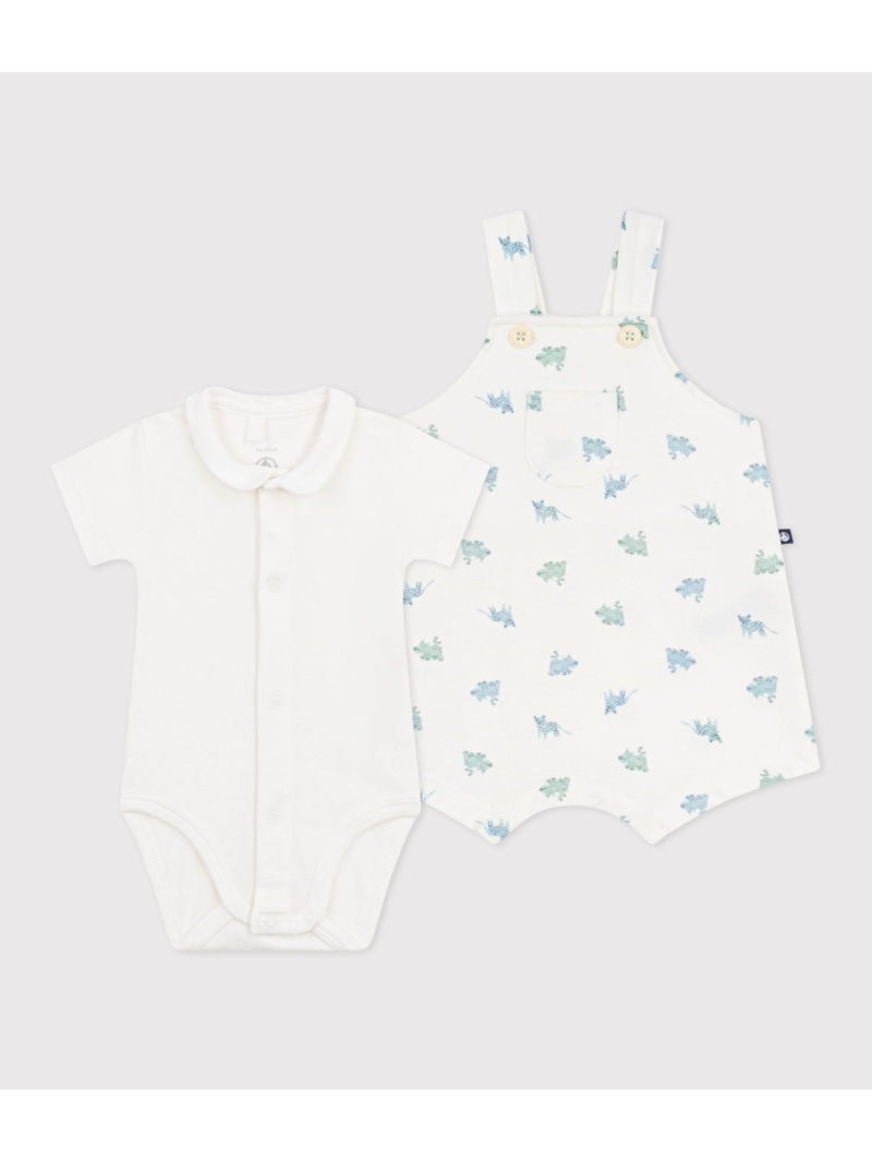 PETIT BATEAU 刷り上げるもの言う花2点書き割り プチバトー マタニティウェア・ベビー装置 ロンパース・取りまかなう櫂【貨物輸送無料】