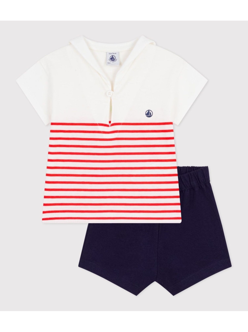 PETIT BATEAU 間借り人 もの言う花2点仕掛ける プチバトー トップス カットソー・プルオーバー【貨物輸送無料】