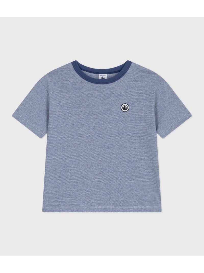 PETIT BATEAU ミラレボーダー半袖Tシャツ プチバトー トップス カットソー・Tシャツ ホワイト【送料無料】