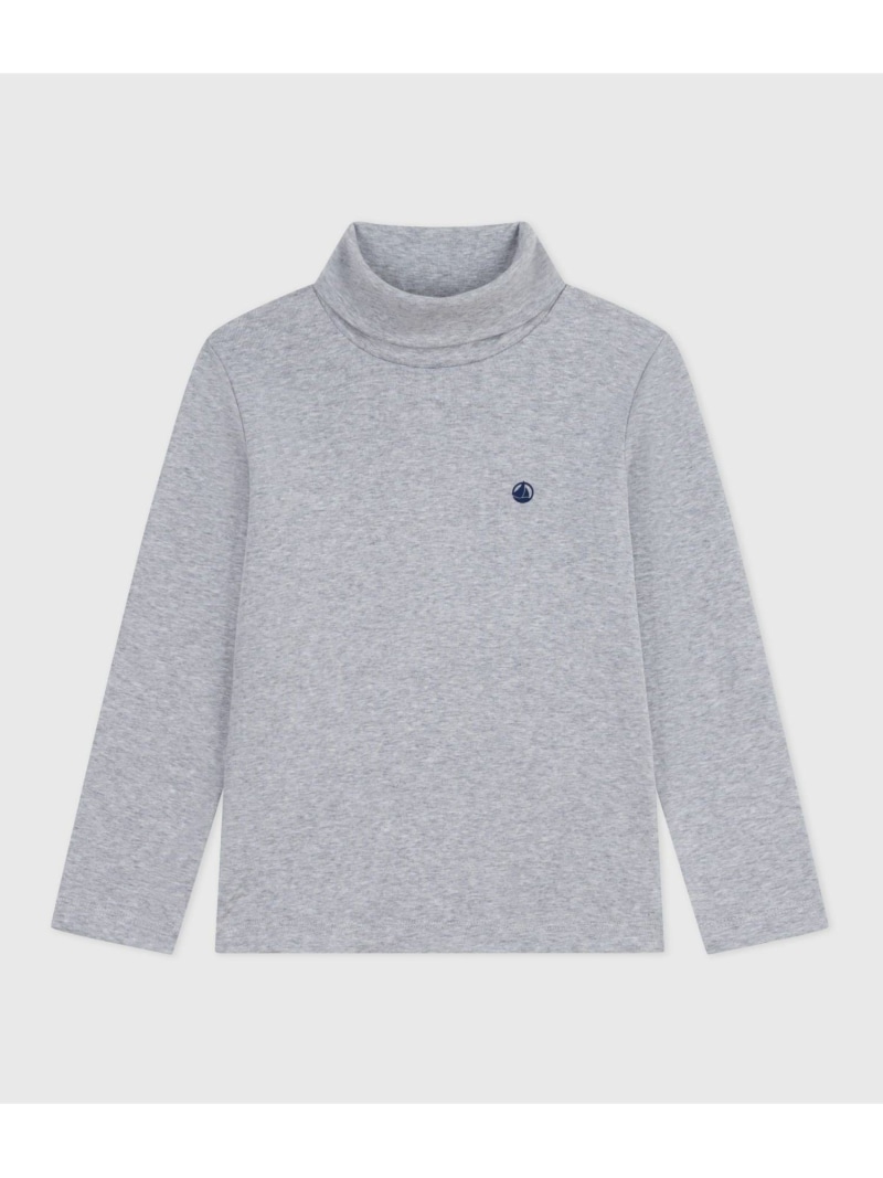 PETIT BATEAU タートルネック長袖Tシャツ プチバトー トップス カットソー・Tシャツ グレー【送料無料】