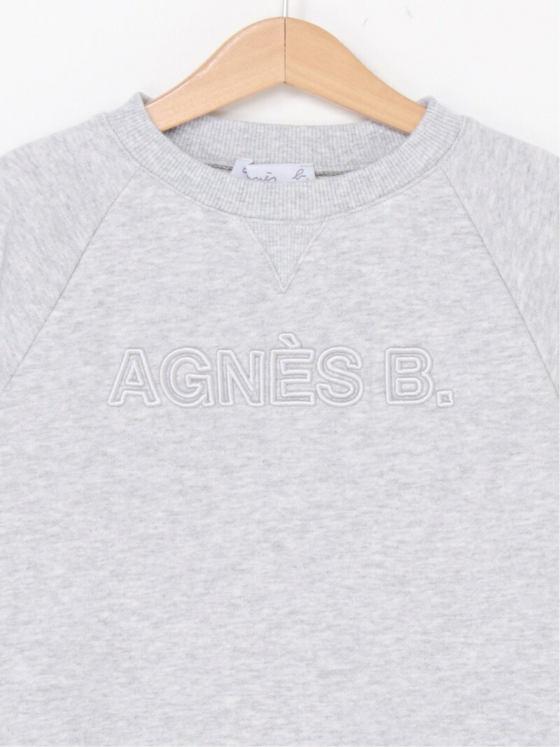 Agnes B Enfant Agnes B Enfant K K319 キッズ ロゴワンピース アニエスベー ワンピース キッズワンピース グレー 送料無料 septicin Com