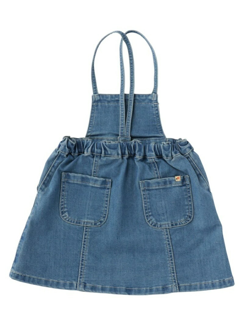 Moimoln モイモルン ペレオデニムオーバーオールスカート