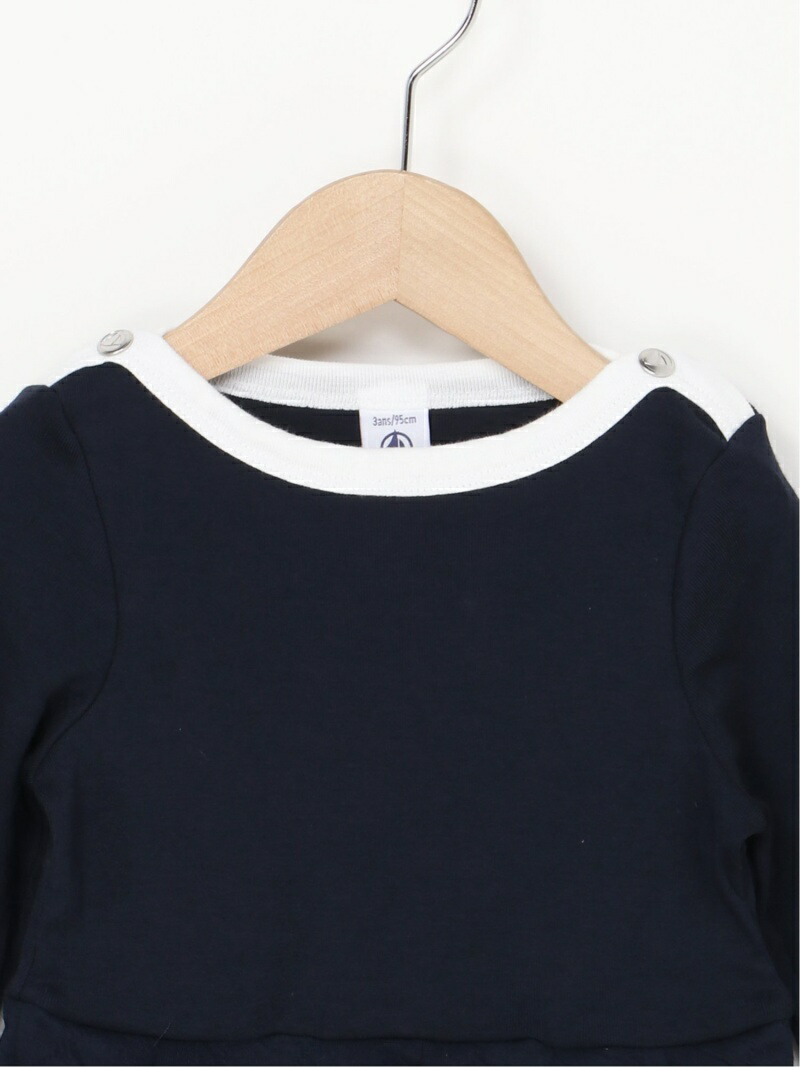 Petit Bateau K チュビック変りワンピース プチバトー ワンピース キッズワンピース ネイヴィー 貨物輸送無料 Bairien Yamagata Jp