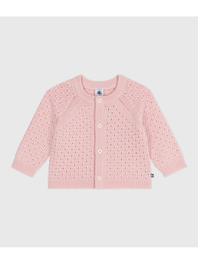 【SALE／20%OFF】PETIT BATEAU ジレー プチバトー トップス ジレー サクラ色【RBA_E】【貨物輸送無料】