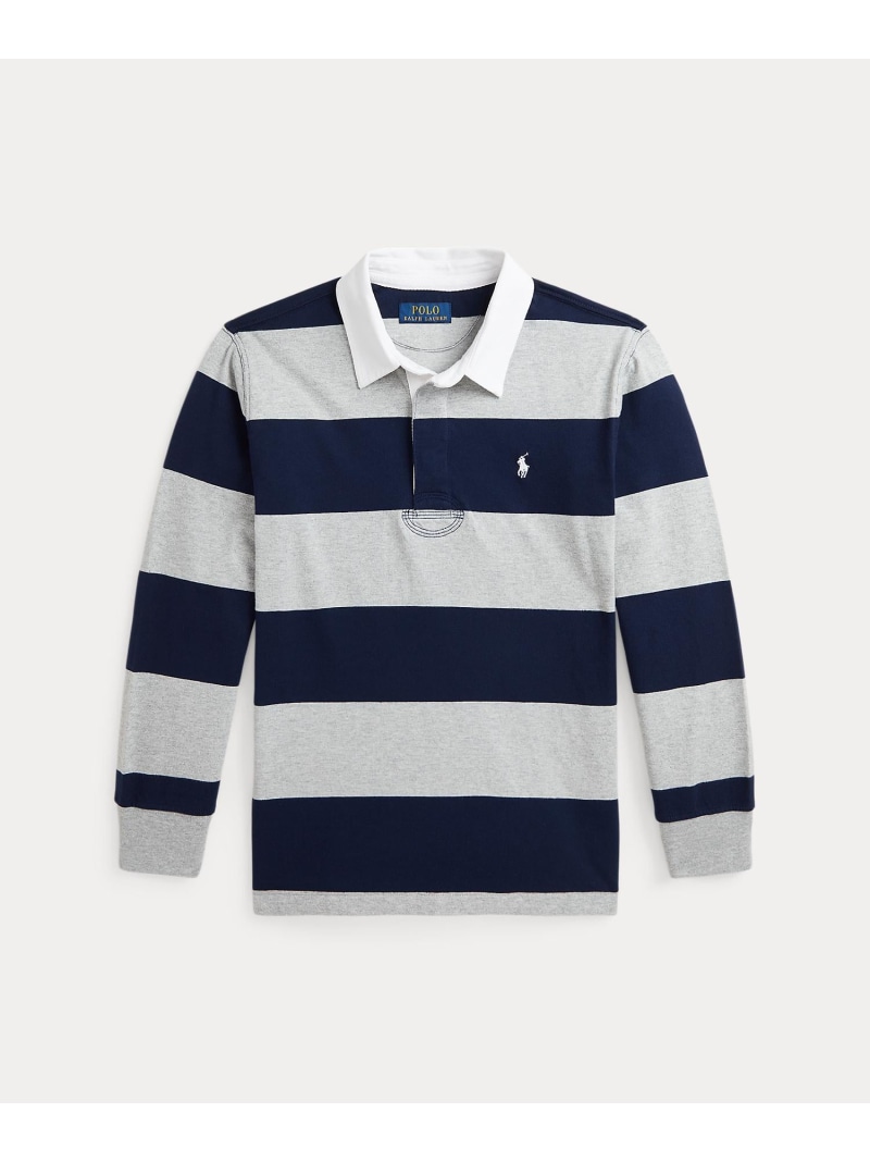 POLO RALPH LAUREN (ボーイズ 8才~20才)アイコニック ラグビー シャツ ラルフローレン トップス ポロシャツ グレー【送料無料】