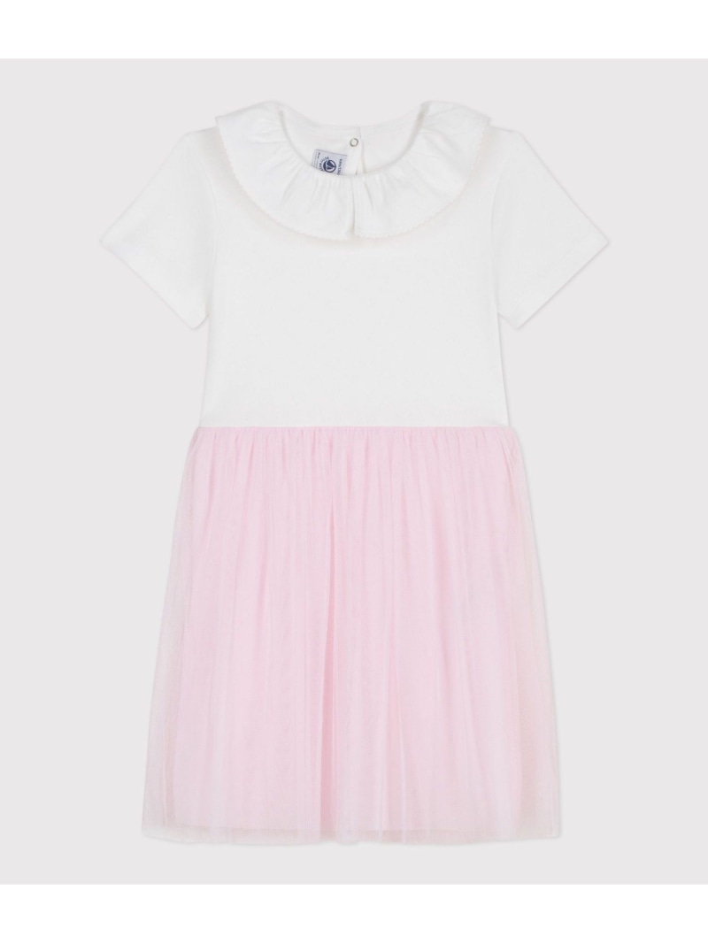 PETIT BATEAU チュールワンピース プチバトー 衣装・お召しもの 衣装 白いこと【貨物輸送無料】 キッズ・ベビー・マタニティ-ワンピース