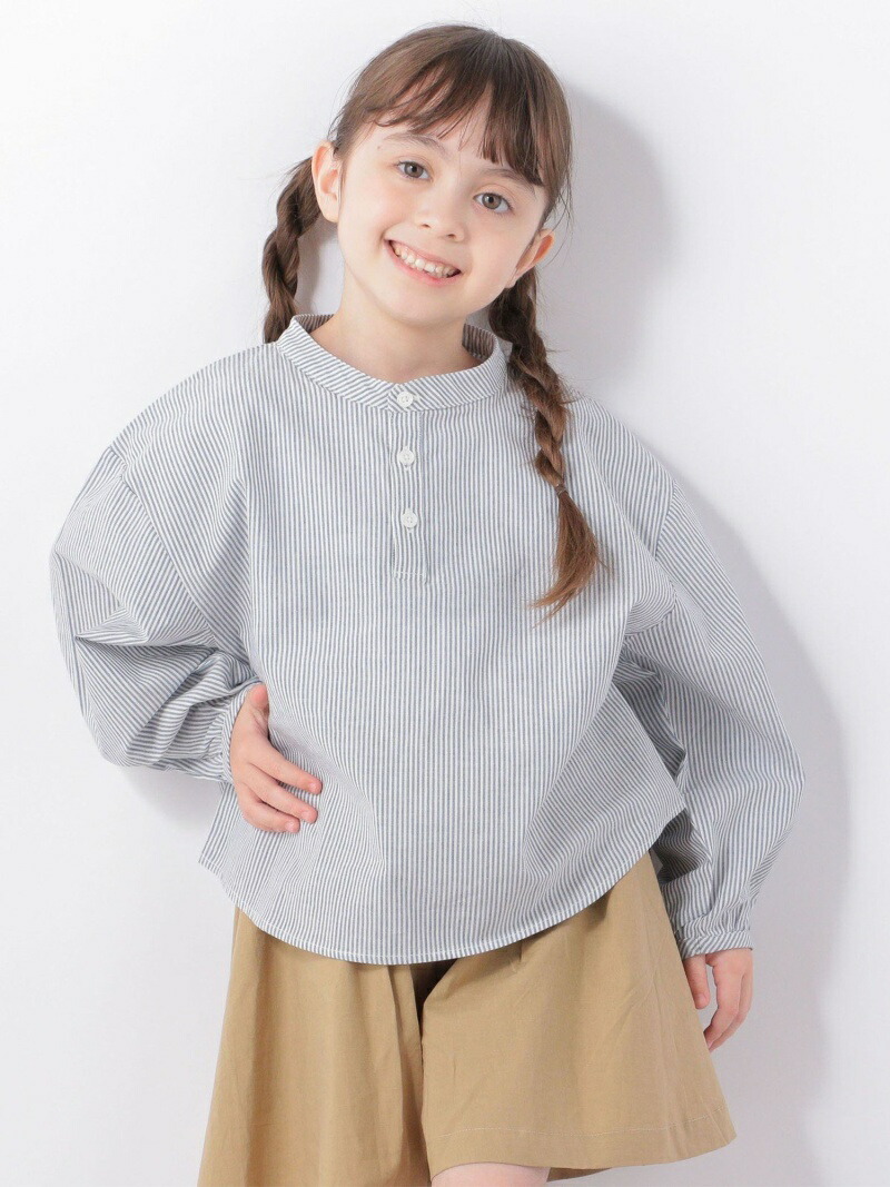 Ships Any プルオーバー リラックス ブラウス ストライプ Any