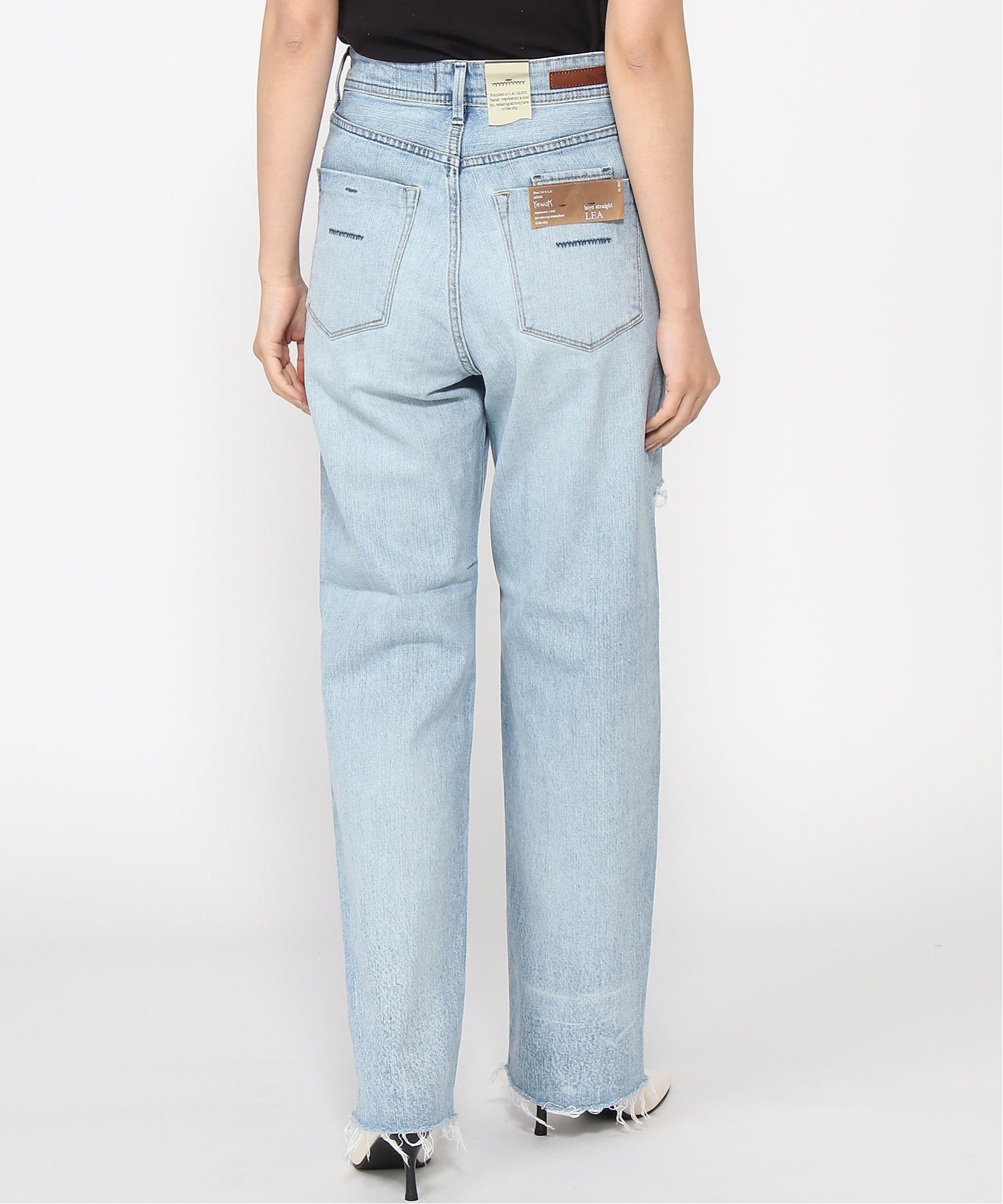 YANUK YANUKWomen's/(W)ボーイズストレートデニムパンツ