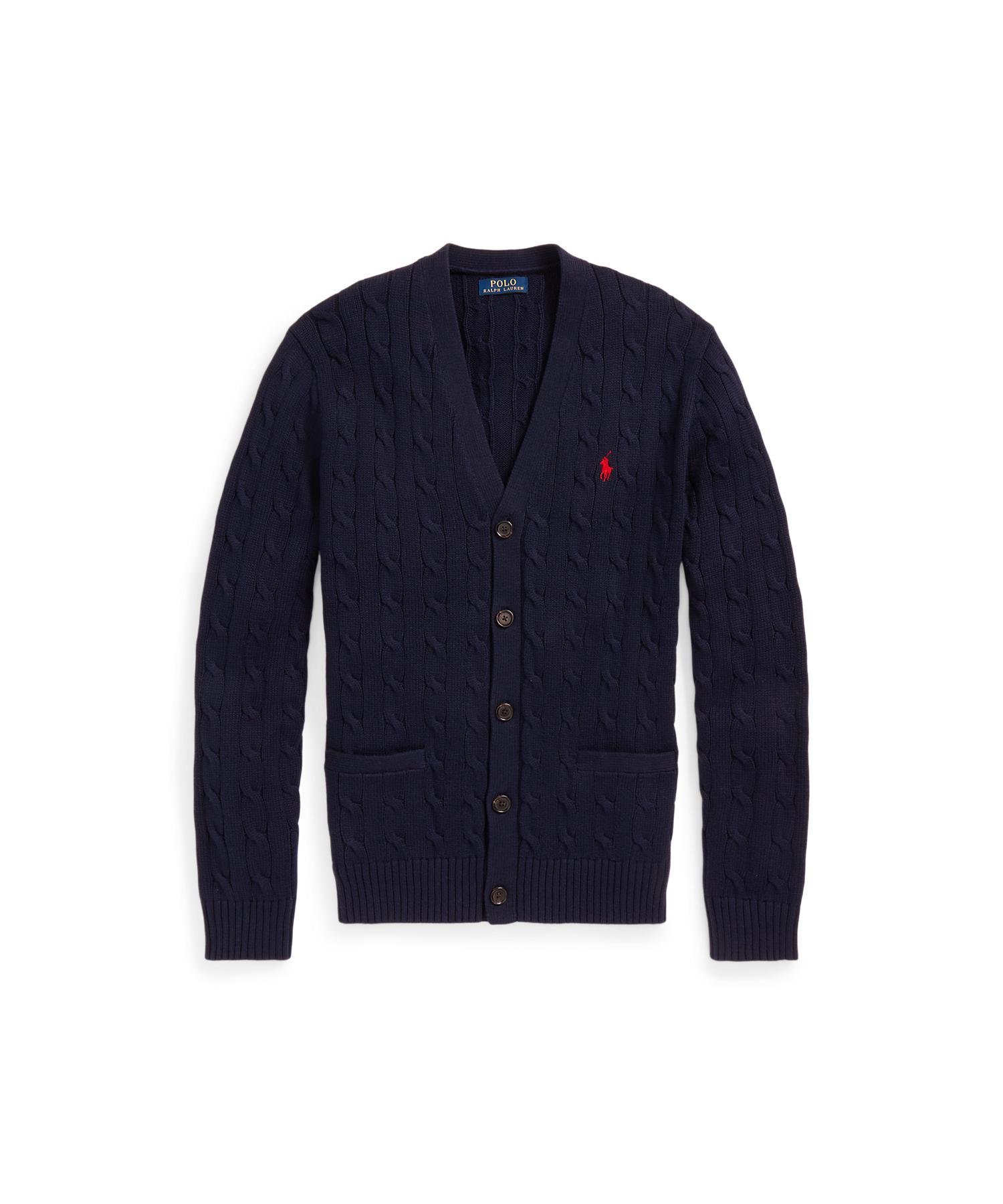 POLO RALPH LAUREN ケーブルニット コットン カーディガン ラルフ