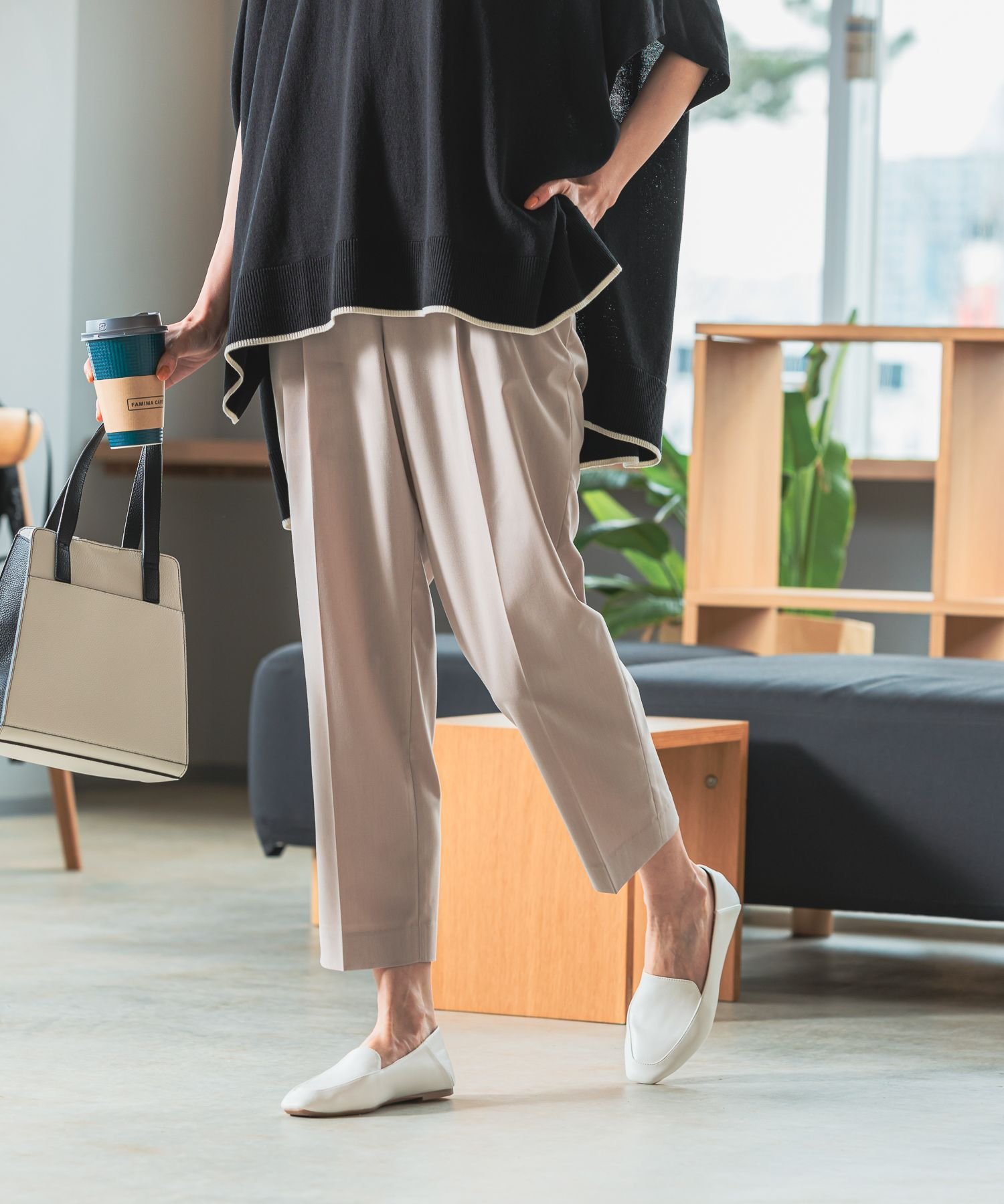 【SALE/60%OFF】GLOBAL WORK ウツクシルエットDRYテーパードパンツ/986650 グローバルワーク パンツ その他のパンツ グレー ブラウン イエロー グリーン ネイビー ピンク ブラック