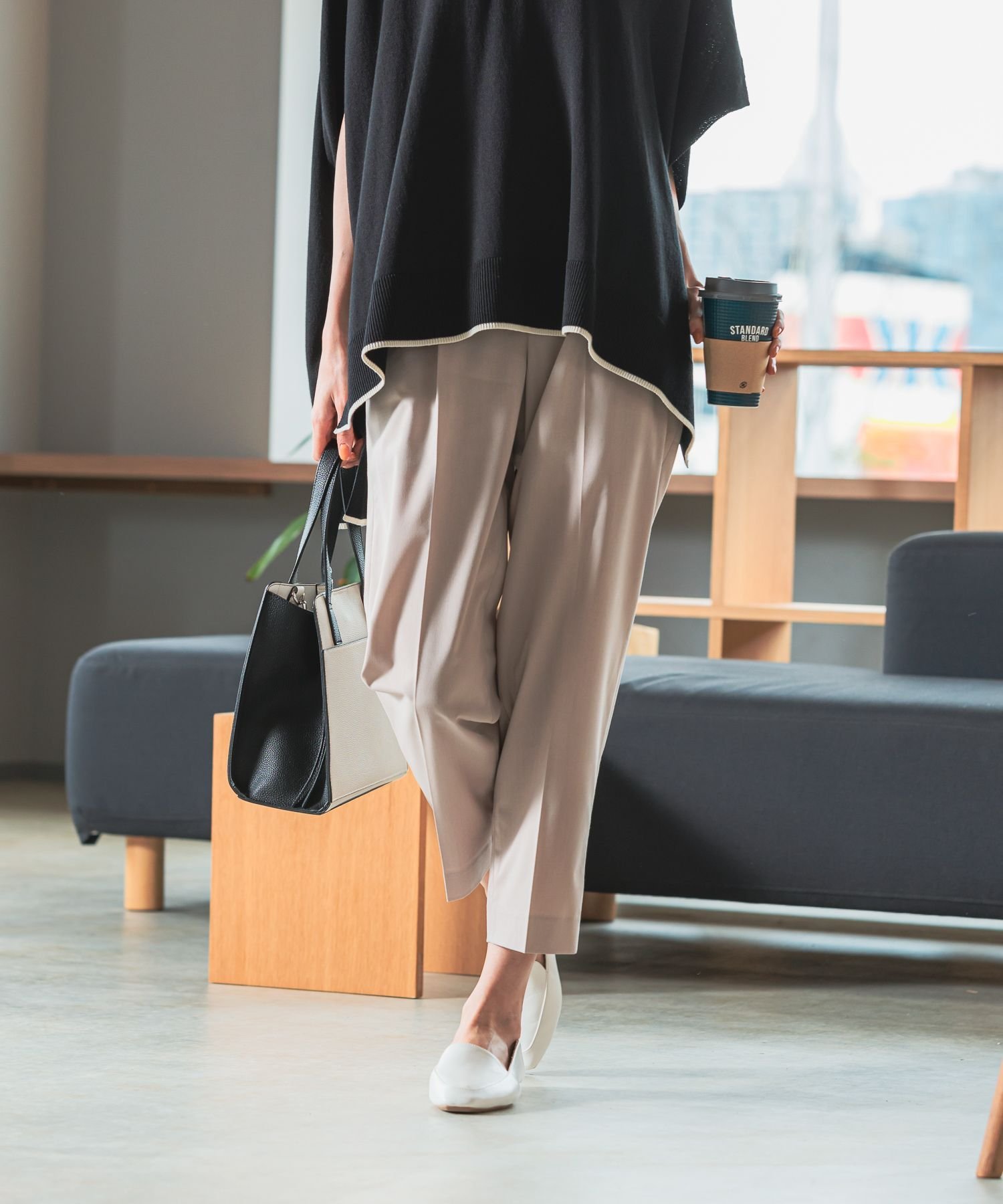 【SALE/60%OFF】GLOBAL WORK ウツクシルエットDRYテーパードパンツ/986650 グローバルワーク パンツ その他のパンツ グレー ブラウン イエロー グリーン ネイビー ピンク ブラック