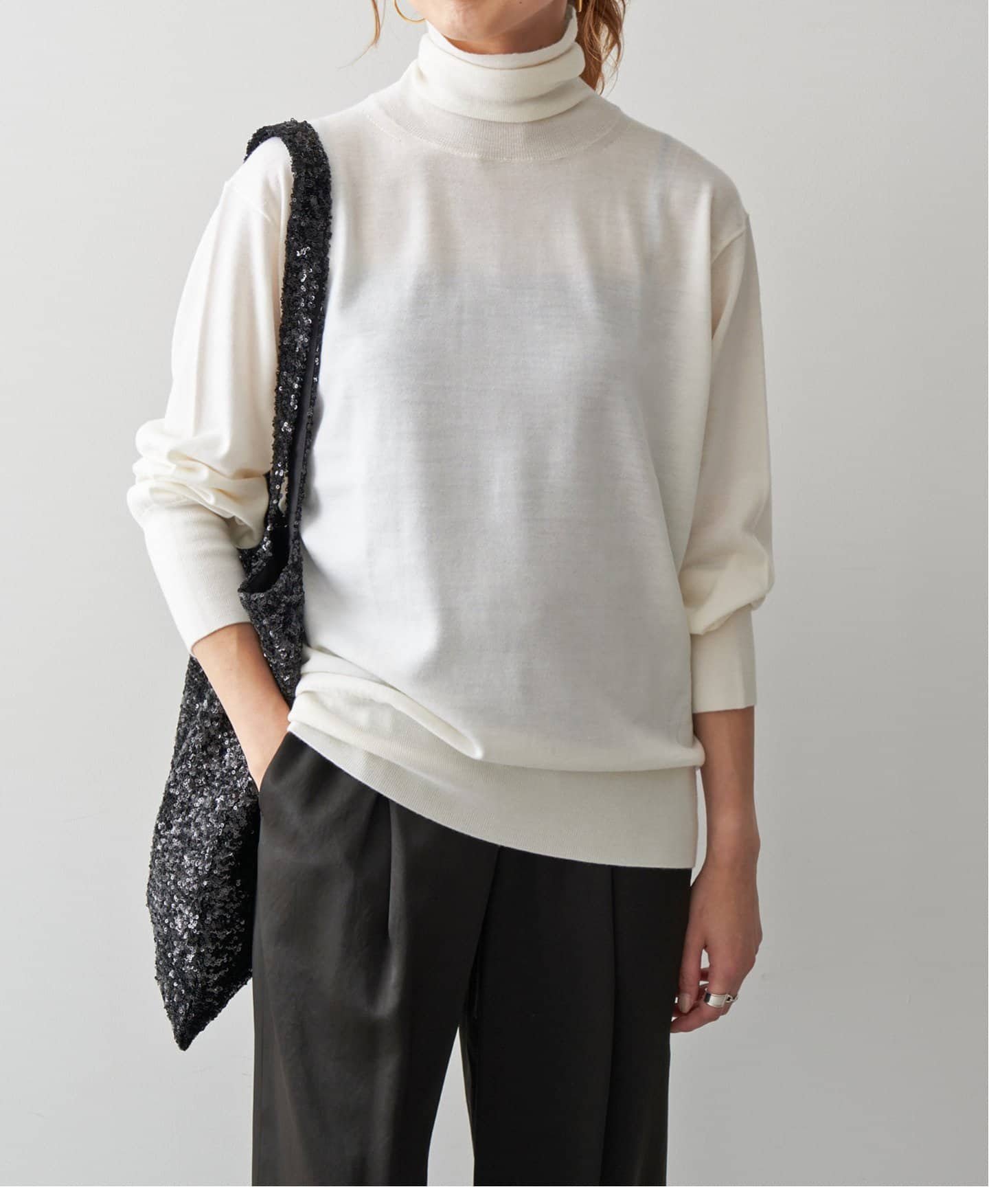SALE／30%OFF】Spick & Span 《追加》18Gタートルネック プル