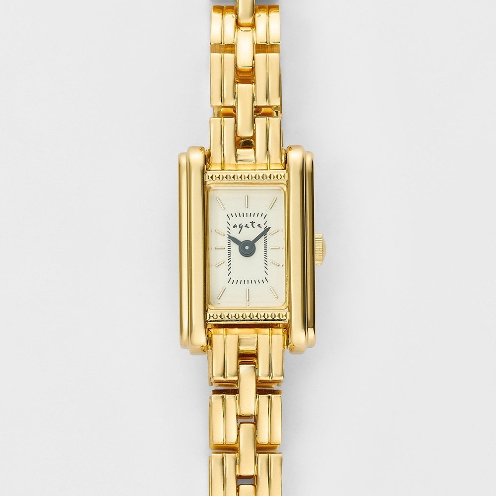 楽天市場】スクエアフェイスウォッチ 【AGETENO.26YG時計】 agete