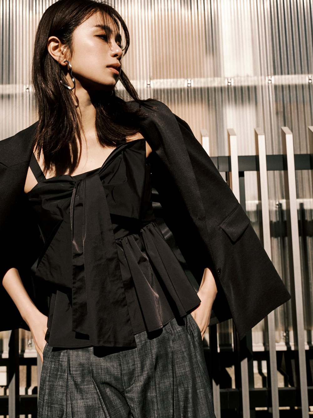 SALE／30%OFF】FRAY I.D ペプラムリボントップス フレイ アイディー 