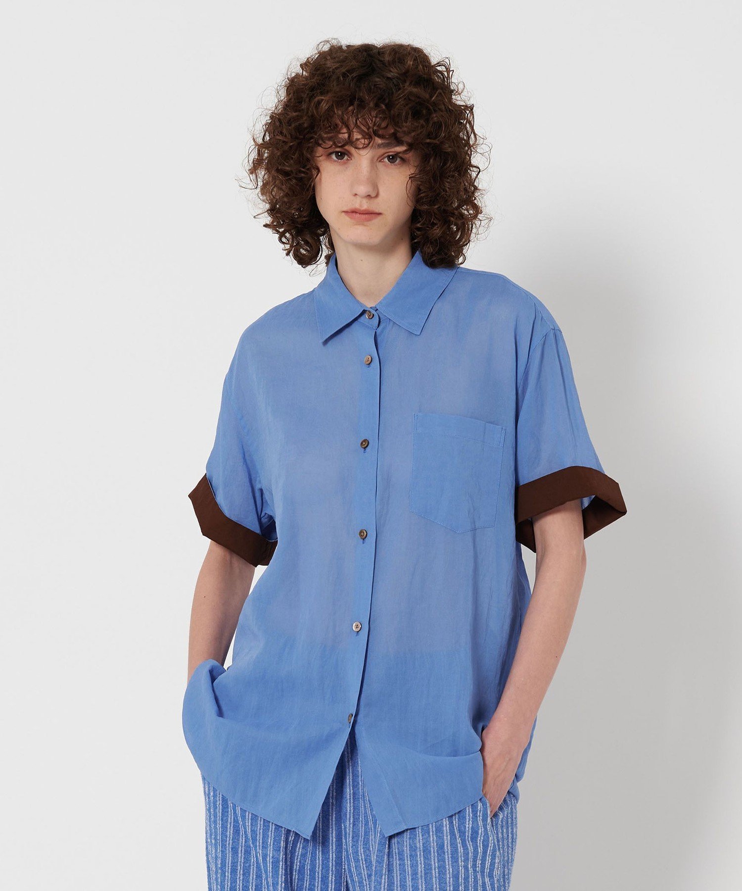 楽天市場】＜6(ROKU)＞V NECK TUCK SHIRT/シャツ 6(ROKU