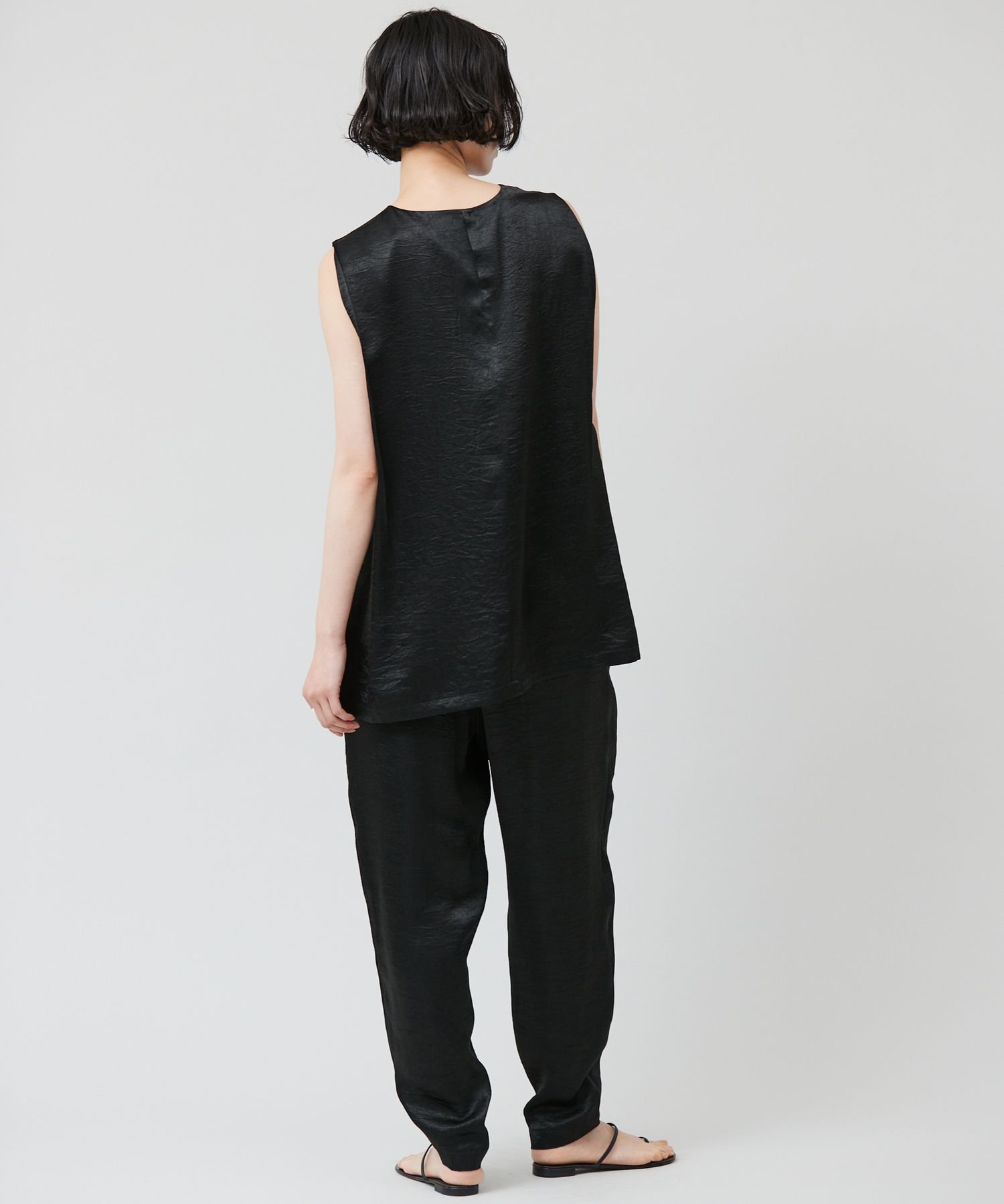 SALE／20%OFF】Curensology クラッシュサテンパンツ カレン