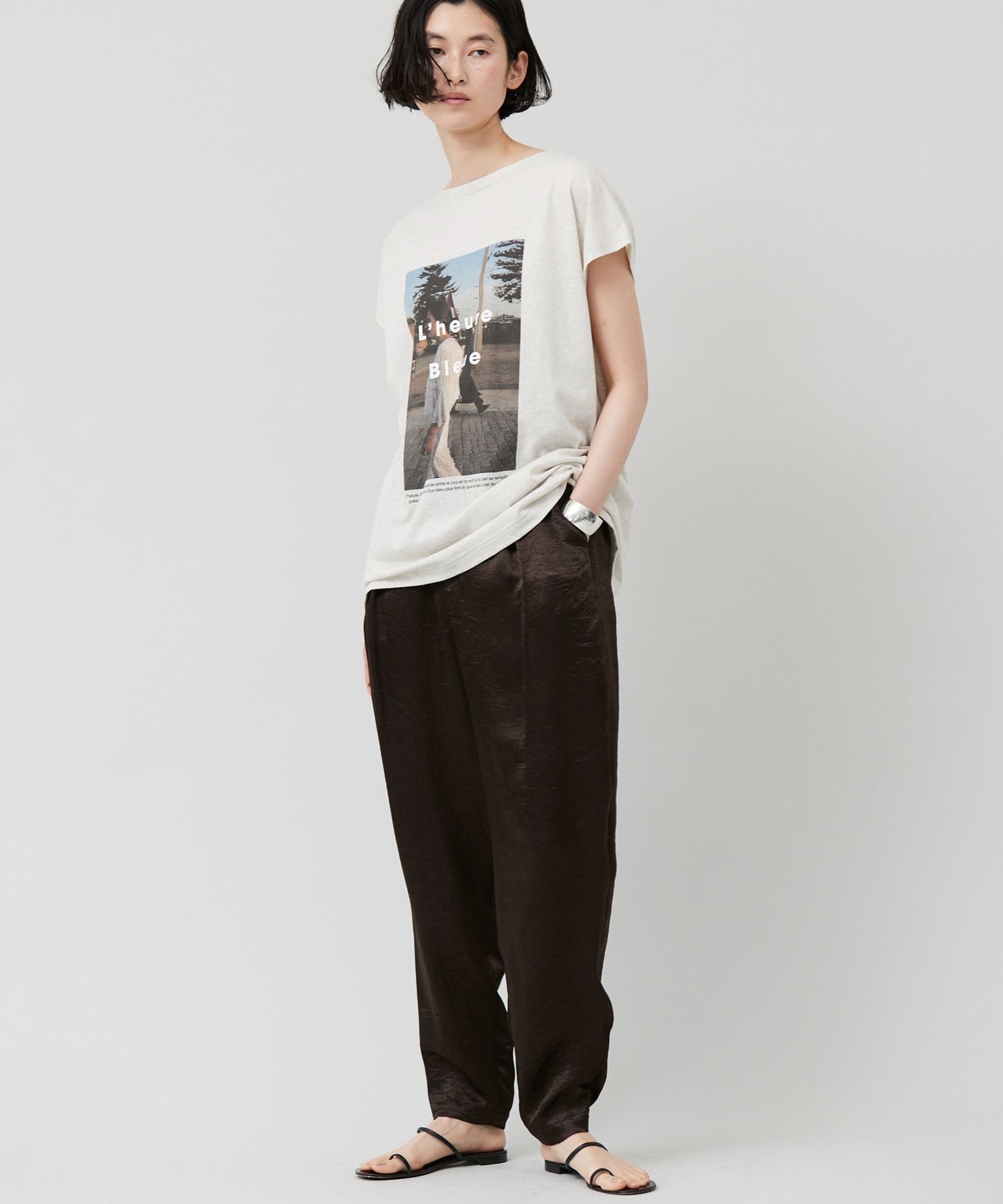 SALE／20%OFF】Curensology クラッシュサテンパンツ カレンソロジー 